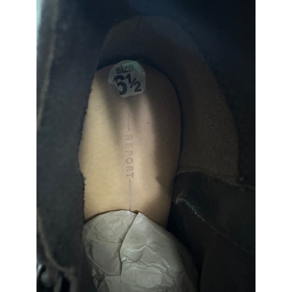 Report Dark Gray Wedge Perforated Booties Woman 6.5 - Picture 5 of 5